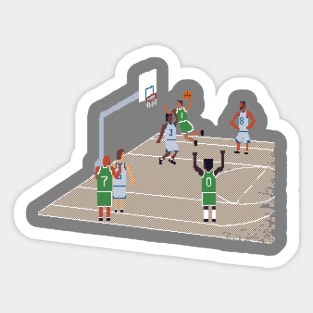 Pixel Basketball - Dunk? Sticker